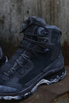 11 by boris bidjan saberi Hand-dyed high-top sports shoes series Very comfortable to wear Slightly increased height Made in Germany BOOT2-HEI Dyed black P111